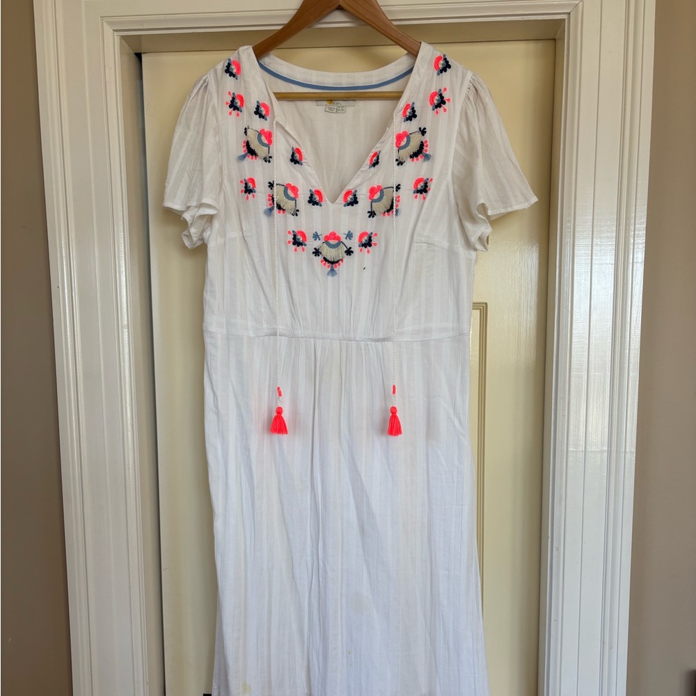 Boden Embroidered Summer Dress